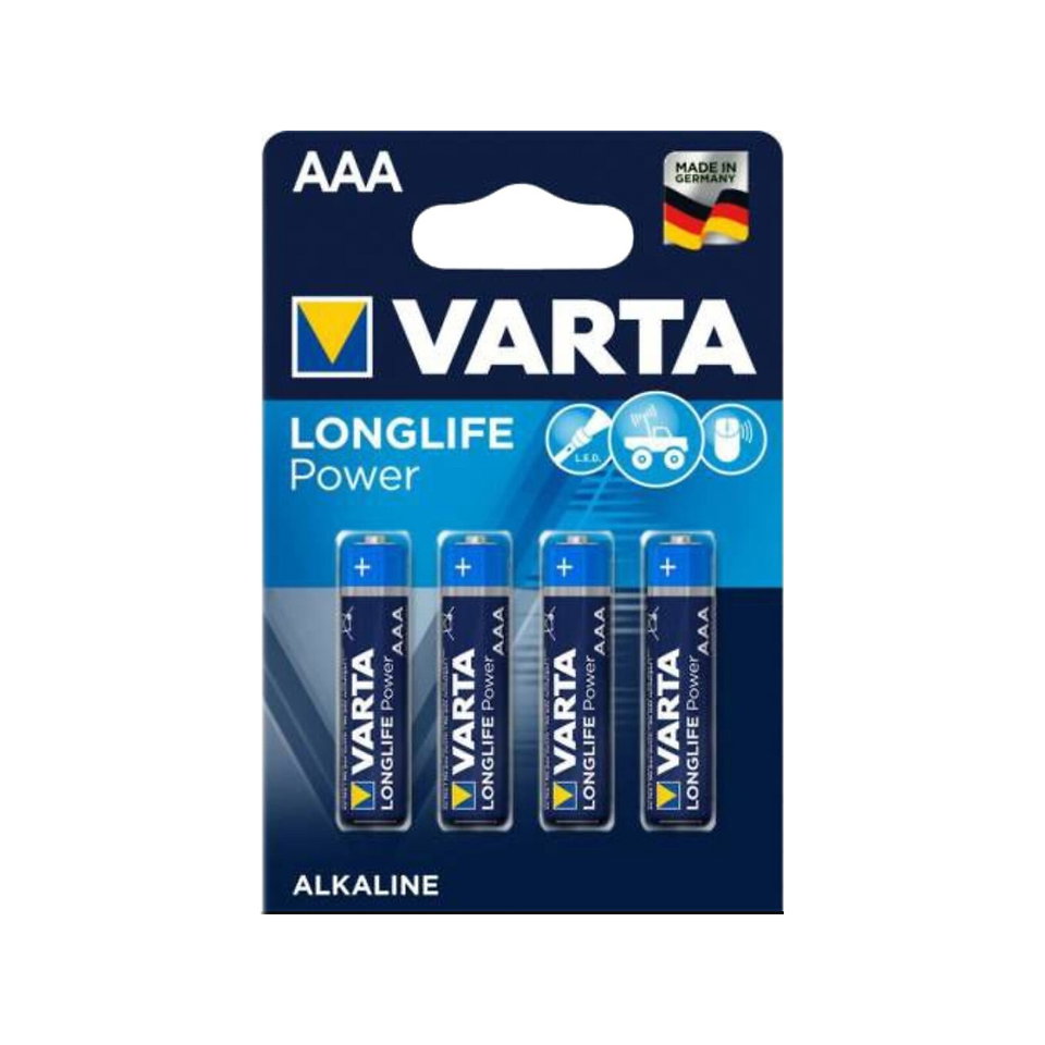 VARTA PİL LONGLİFE POWER 4*LÜ İNCE  AAA