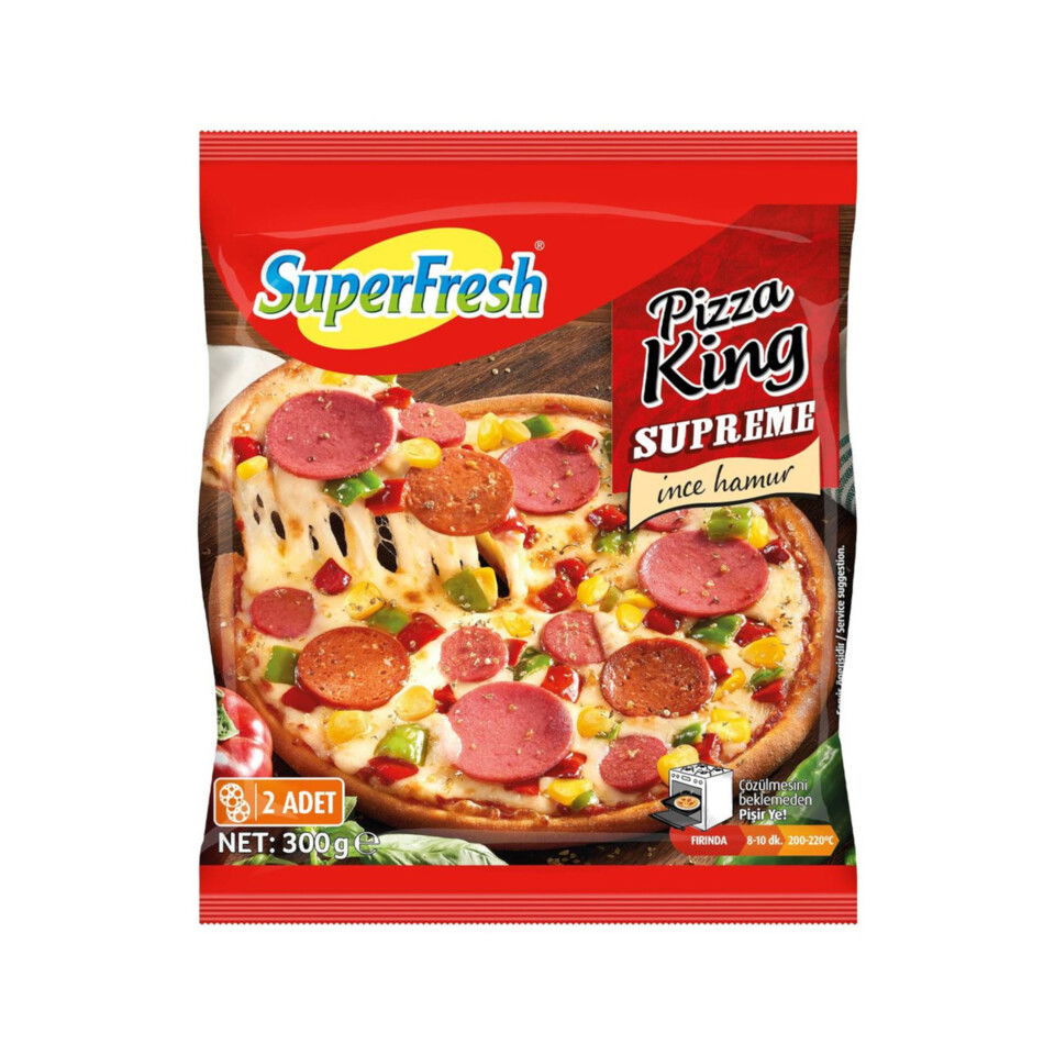 SUPERFRESH PİZZA KING 300 GR SLİMMO SUPREM