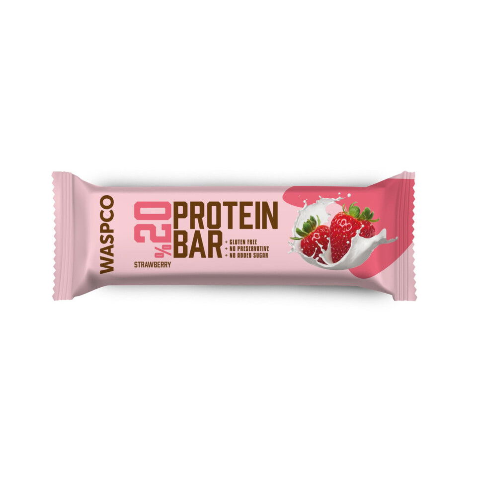WASPCO ÇİLEKLİ PROTEİN BAR 40 GR