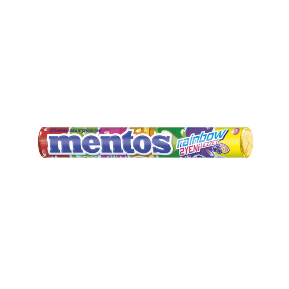 MENTOS ŞEKER 37,5 GR.-RAİNBOW