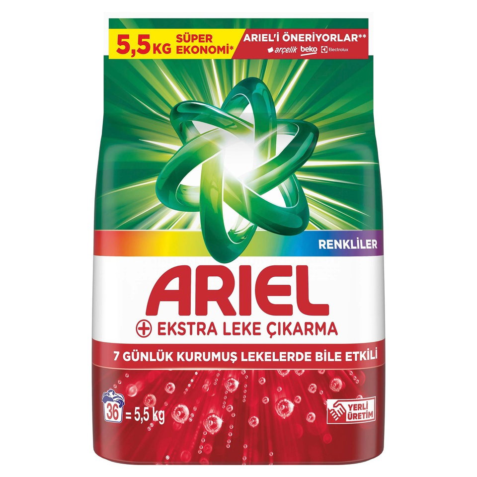 ARİEL MATİK 5,5 KG-OXİ EKSTRA HİJYEN RENKLİLERE