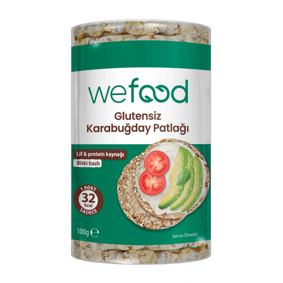 WEFOOD KARABUĞDAY PATLAĞI 100 GR GLUTENSIZ