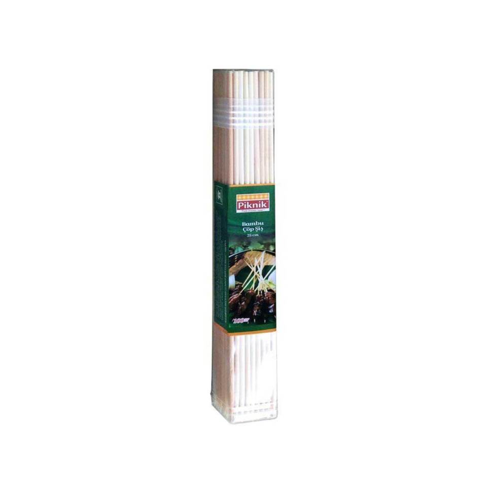 PİKNİK AĞAÇ BAMBU ÇÖP ŞİŞ 25 CM?100'LÜ 113-P
