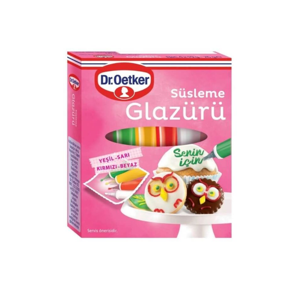DR.OETKER SÜSLEME GLAZÜRÜ 76 GR- 4 TÜP