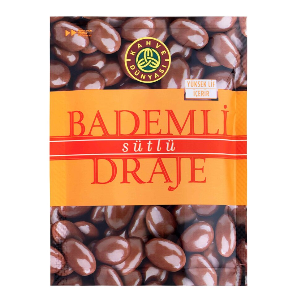 KAHVE DÜNYASI DRAJE ÇİKOLATA 60 GR. BADEM