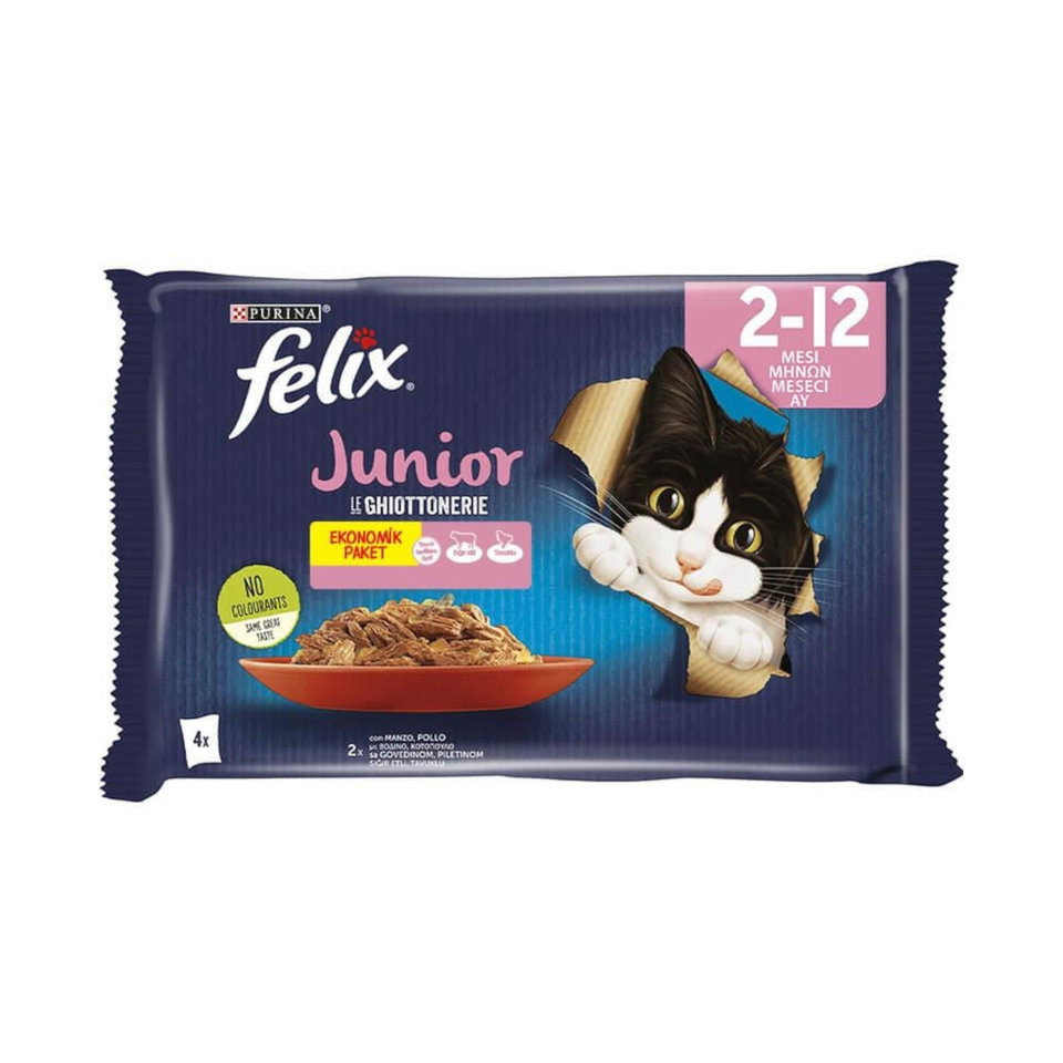 FELIX KEDİ MAMA  YAVRU KEDİ  4*85GR EKONOMİK PAKET