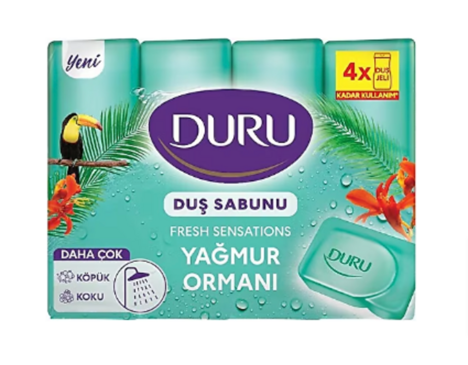 DURU FRESH SENS.4*150 GR SABUN-YAĞMUR ORMANLARI
