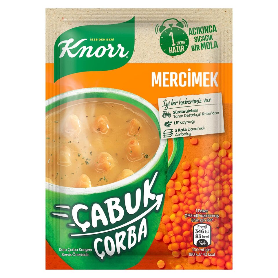 KNORR ÇORBA ÇABUK 22 GR-LENTİL