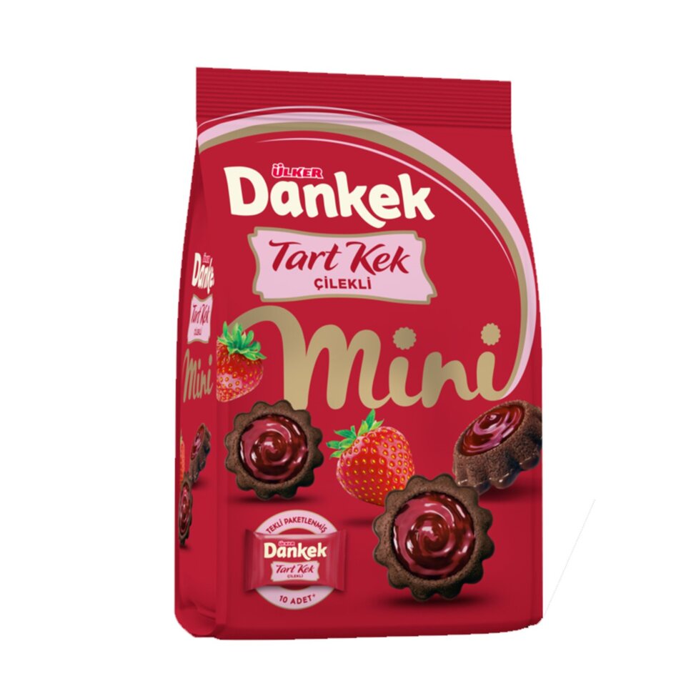 ÜLKER DANKEK TART KEK MİNİ 150 GR.-ÇİLEK
