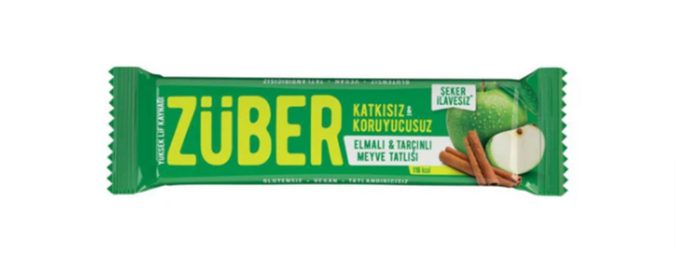 ZÜBER MEYVE BAR 40 GR. - ELMA&TARÇIN