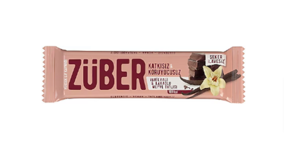 ZÜBER MEYVE BAR 40 GR. - VANİLYA&KAKAO