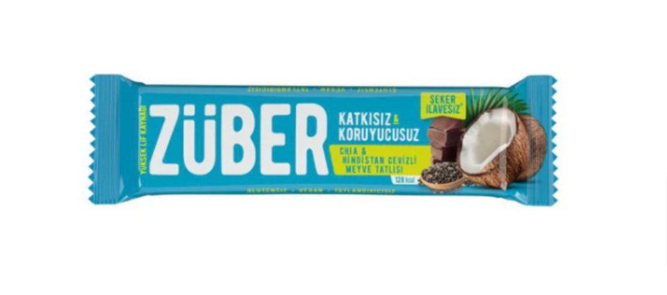ZÜBER MEYVE BAR 40 GR. - CHİA&HCEVİZ