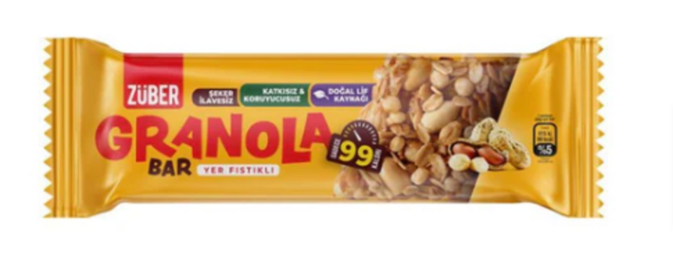 ZÜBER GRANOLA BAR 25 GR. - YER FISTIK