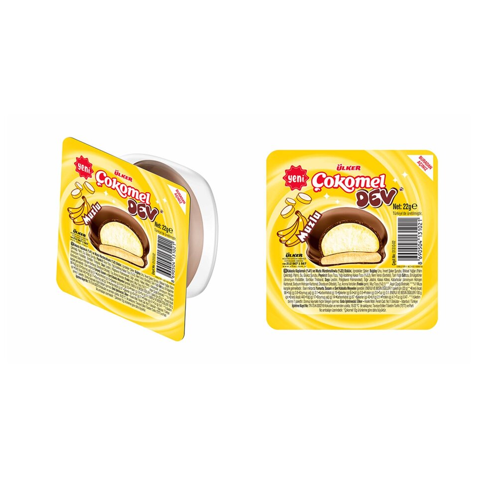 ÜLKER ÇOKOMEL DEV MUZLU 22 GR