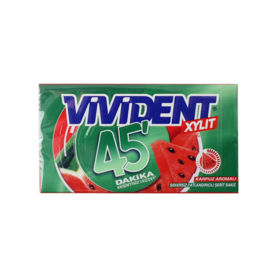 VİVİDENT SAKIZ 26 GR. - 45 DK. KARPUZ