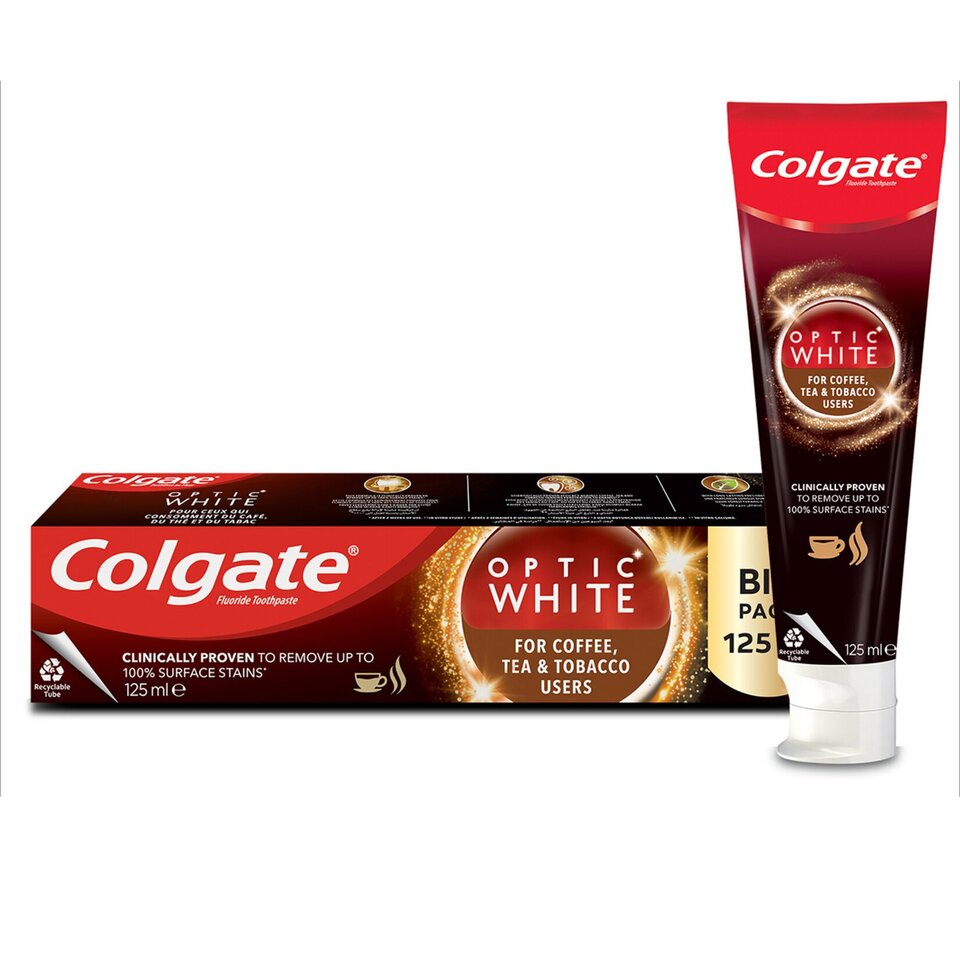 COLGATE OPTİC WHITE KAHVE ÇAY TÜTÜN KUL.125 ML