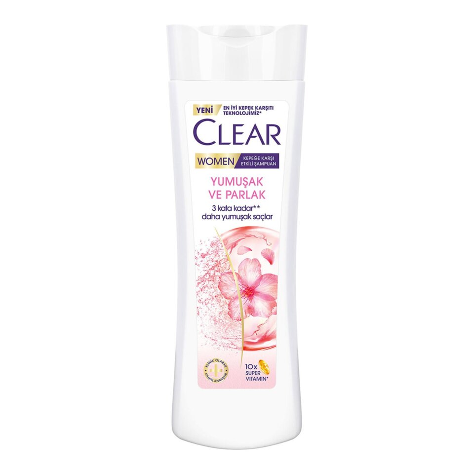 CLEAR WOMEN ŞAMP.350 ML-YUMUŞAK&PARLAK