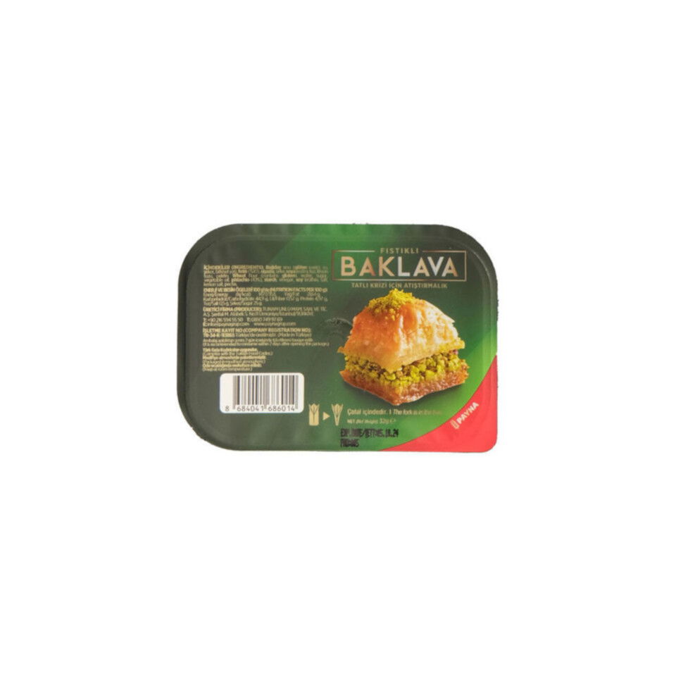PAYNA BAKLAVA 32 GR-ANTEPFISTIKLI