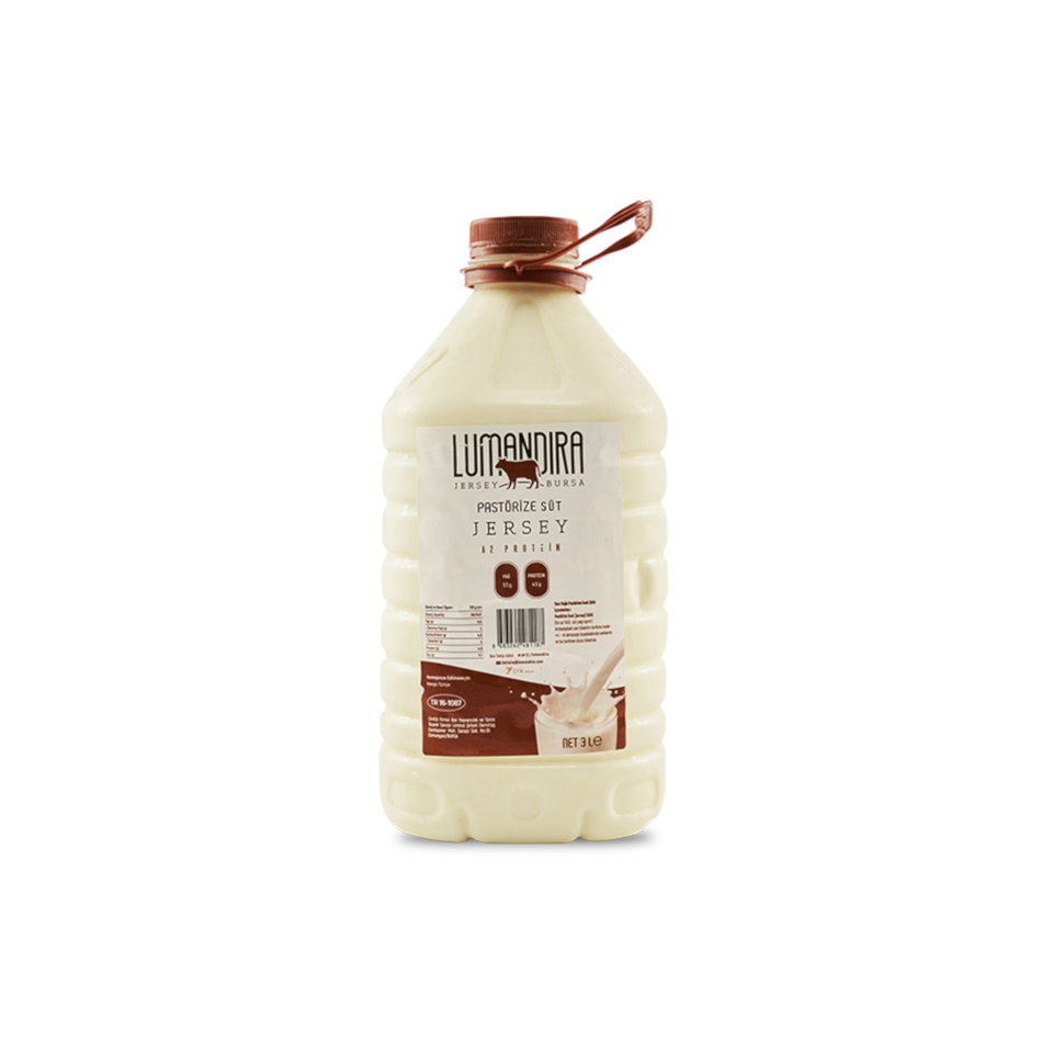 LUMANDIRA JERSEY ÇİĞ İNEK SÜTÜ 3 LT