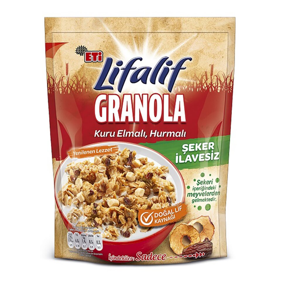 ETİ LİFALİF GRANOLA 200 GR -ELMA HURMA