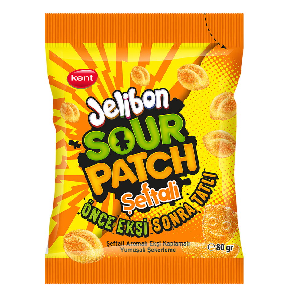 JELİBON SOUR PATCH KİDS ŞEFTALİ  80 GR
