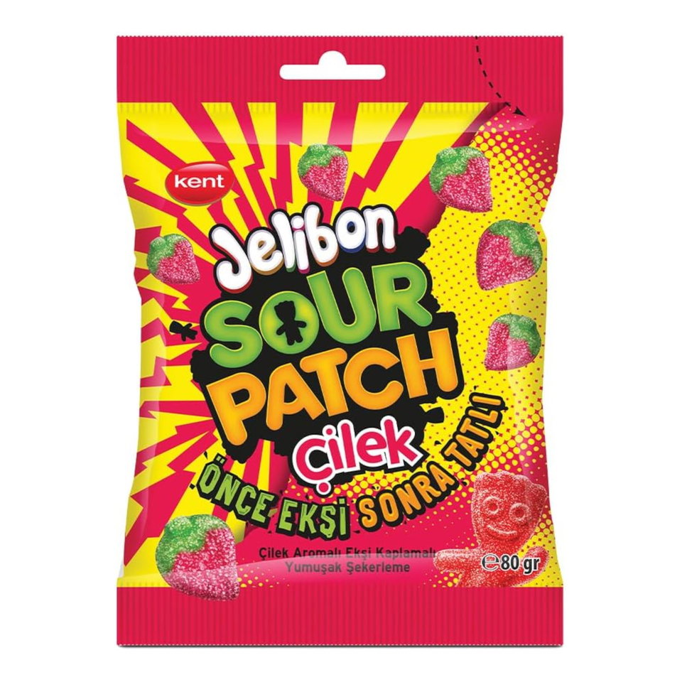 JELİBON SOUR PATCH KİDS ÇİLEK  80 GR