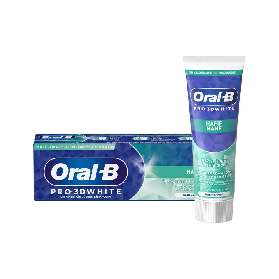 ORAL-B DİŞ MACUNU PRO 75 ML-3D W HAFİF NANE
