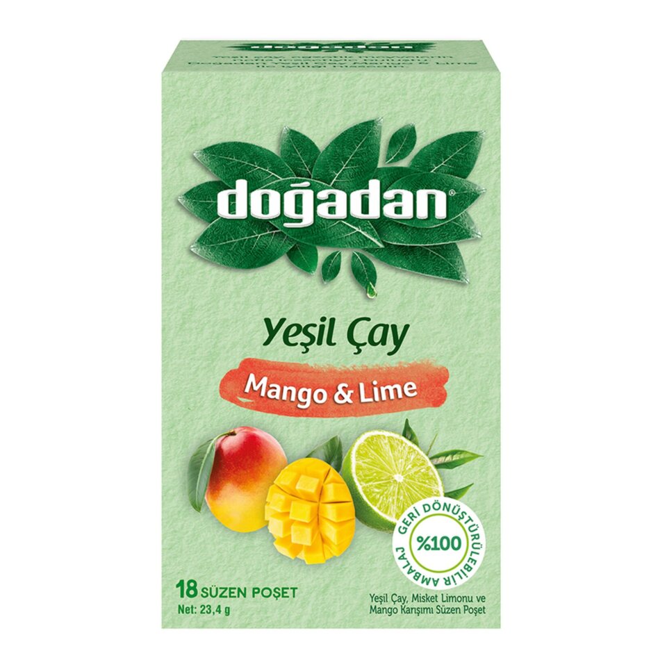 DOĞADAN YEŞİL ÇAY 18 Lİ-MANGO LİME