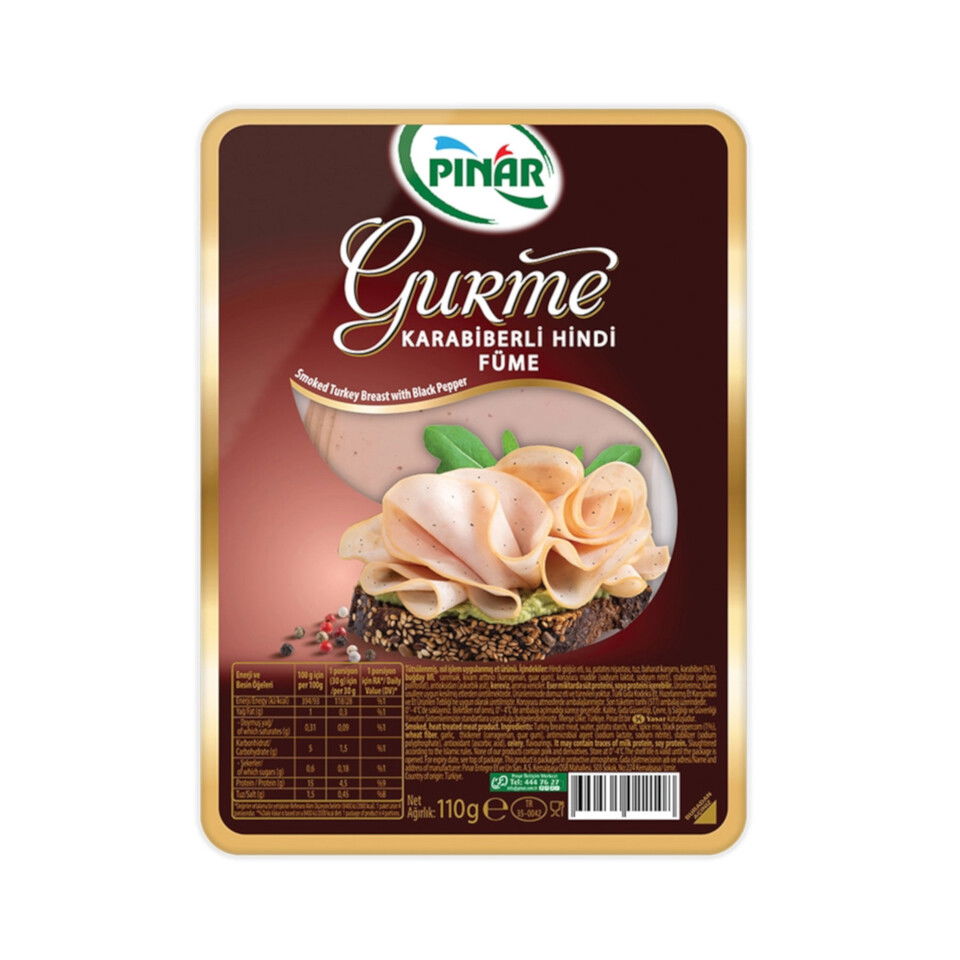 PINAR FÜME HİNDİ KARABİBERLİ GURME 110GR.