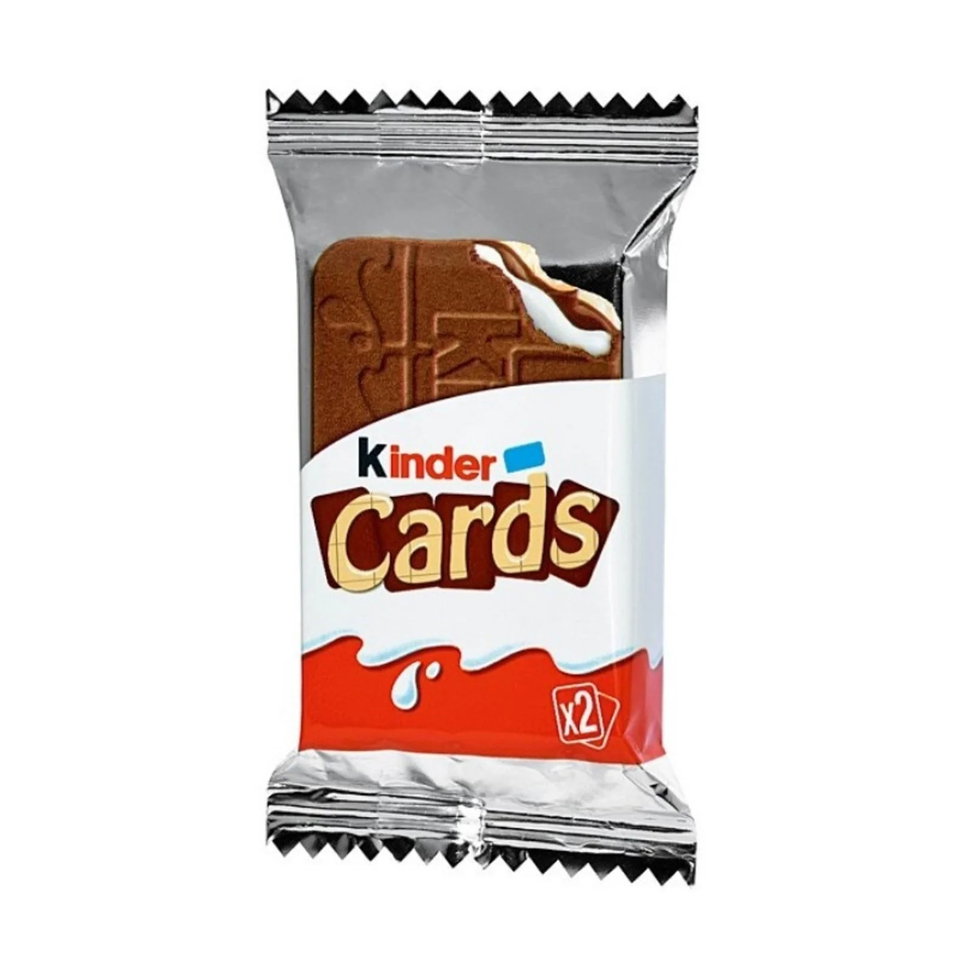 KİNDER CARDS ÇİKOLATA KAPLI BİSKÜVİ 25,6 GR
