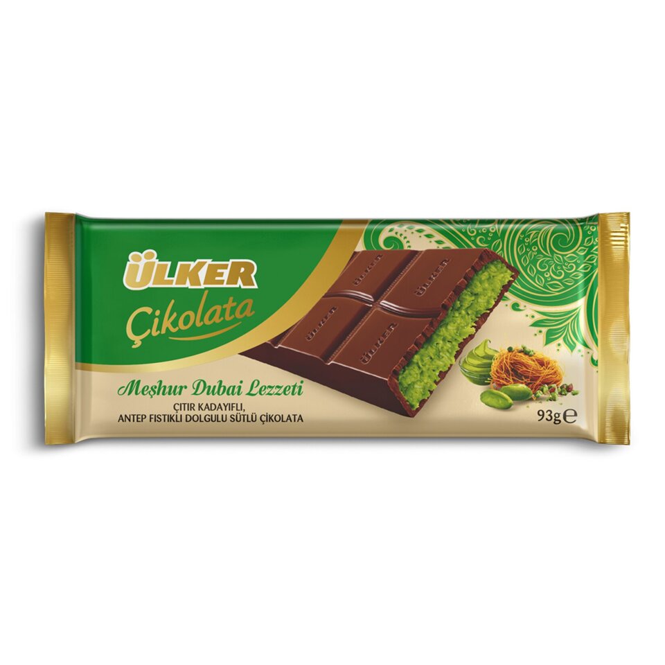 ÜLKER DUBAİ ÇİKOLATA 93 GR-KADAYIFLI