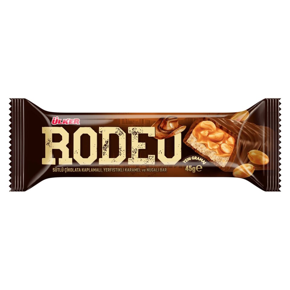 ÜLKER RODEU ÇİKOLATA 45 GR-YERFISTIKLI&KARAMEL