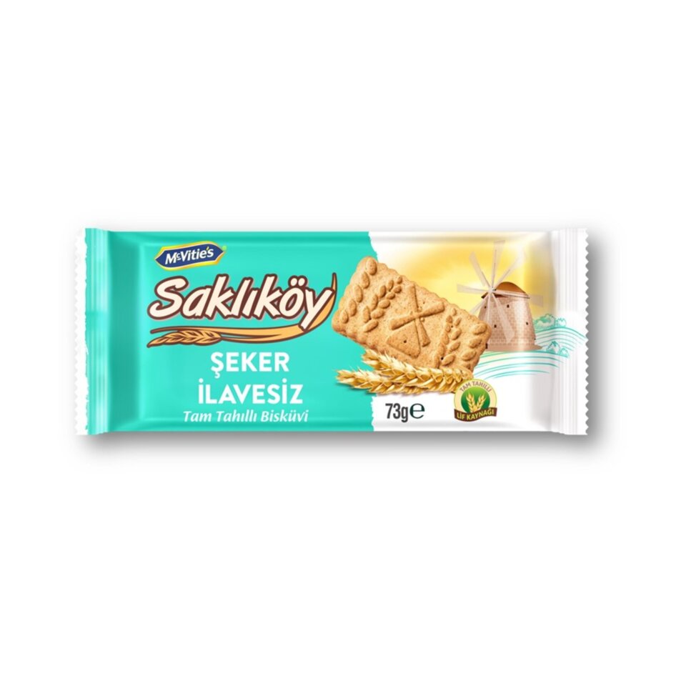 ÜLKER SAKLIKÖY BİSKÜVİ 73 GR- TAM TAH.%ŞEKER İLAV.