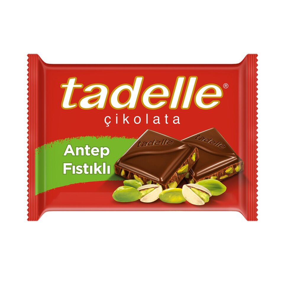 TADELLE BOL SÜTLÜ ÇİKOLATA 60 GR- ANTEP FISTIKLI