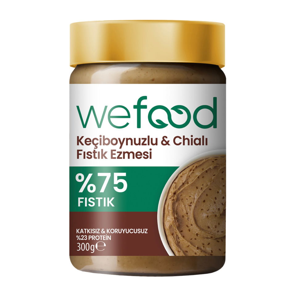 WEFOOD YERFISTIĞI EZMESİ %100 KEÇİB. CHİA