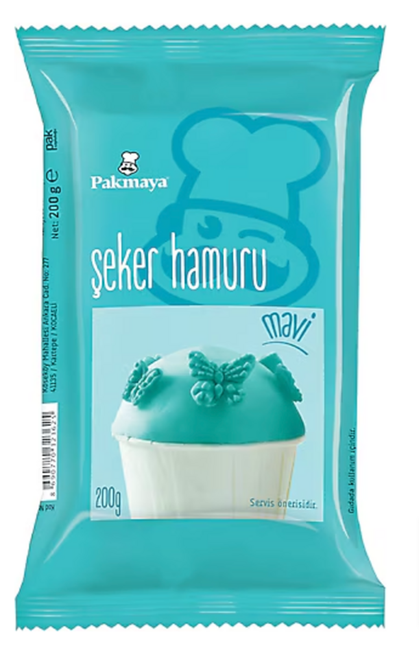 PAKMAYA ŞEKER HAMURU MAVİ 200 GR