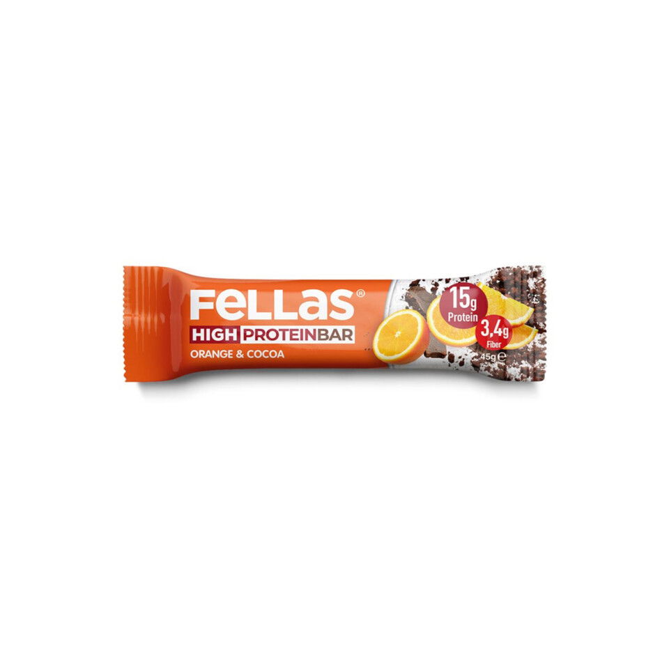 FELLAS YÜKSEK PROTEİN BAR 45 GR - PORTAKAL&KAKAO