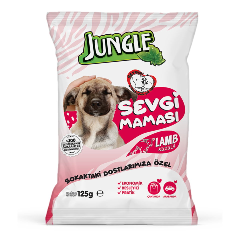 JUNGLE SEVGİ KÖPEK MAMASI 125 GR