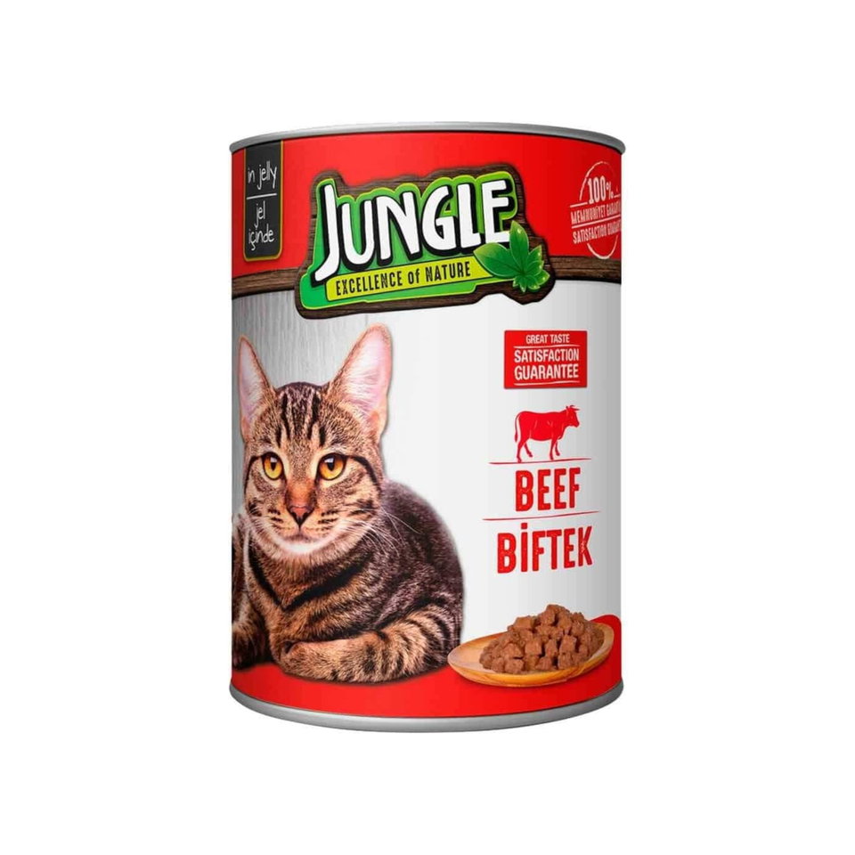 JUNGLE KEDİ MAMASI 400 GR- BİFTEKLİ