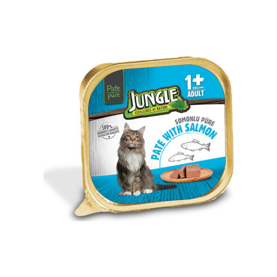 JUNGLE PÜRE YETİŞKİN KEDİ 100 GR-SOMONLU