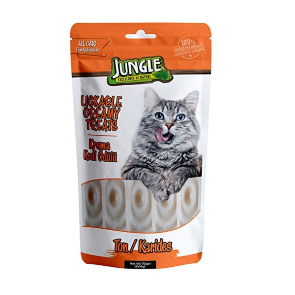 JUNGLE ÖDÜL KEDİ MAMASI 14 GR-TON KARİDES