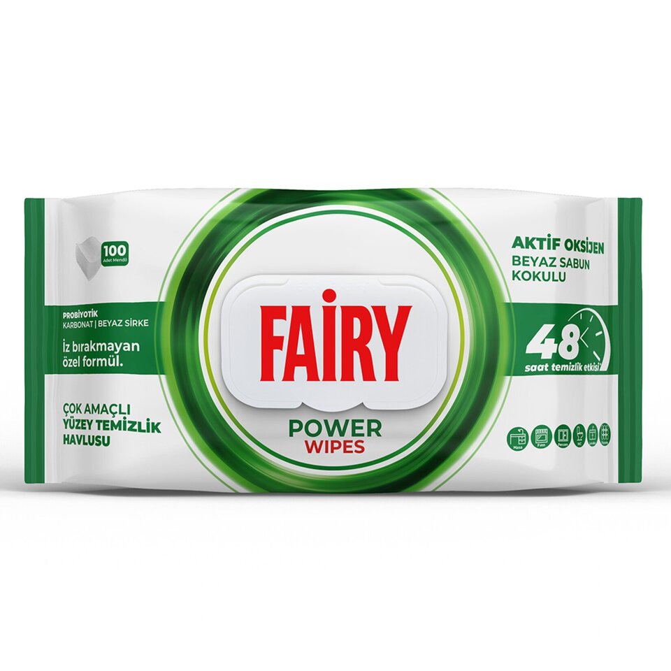 FAIRY YÜZEY TEMİZLEME HAVLUSU 100'LÜ-BEYAZ SABUN