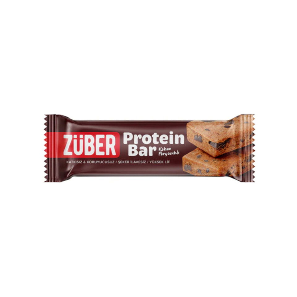 ZÜBER PROTEIN BAR 35GR- KAKAO PARÇACIKLI
