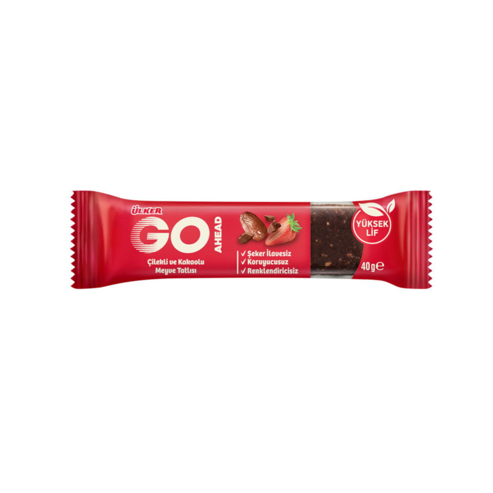ÜLKER GO BAR 40 GR- ÇİLEK&HURMA%KAKAO
