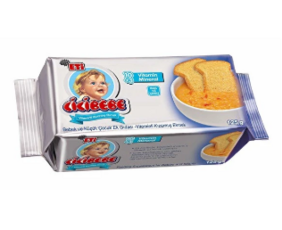 ETİ CİCİBEBE KIZARMIŞ EKMEK 125 GR- ŞEKERSİZ