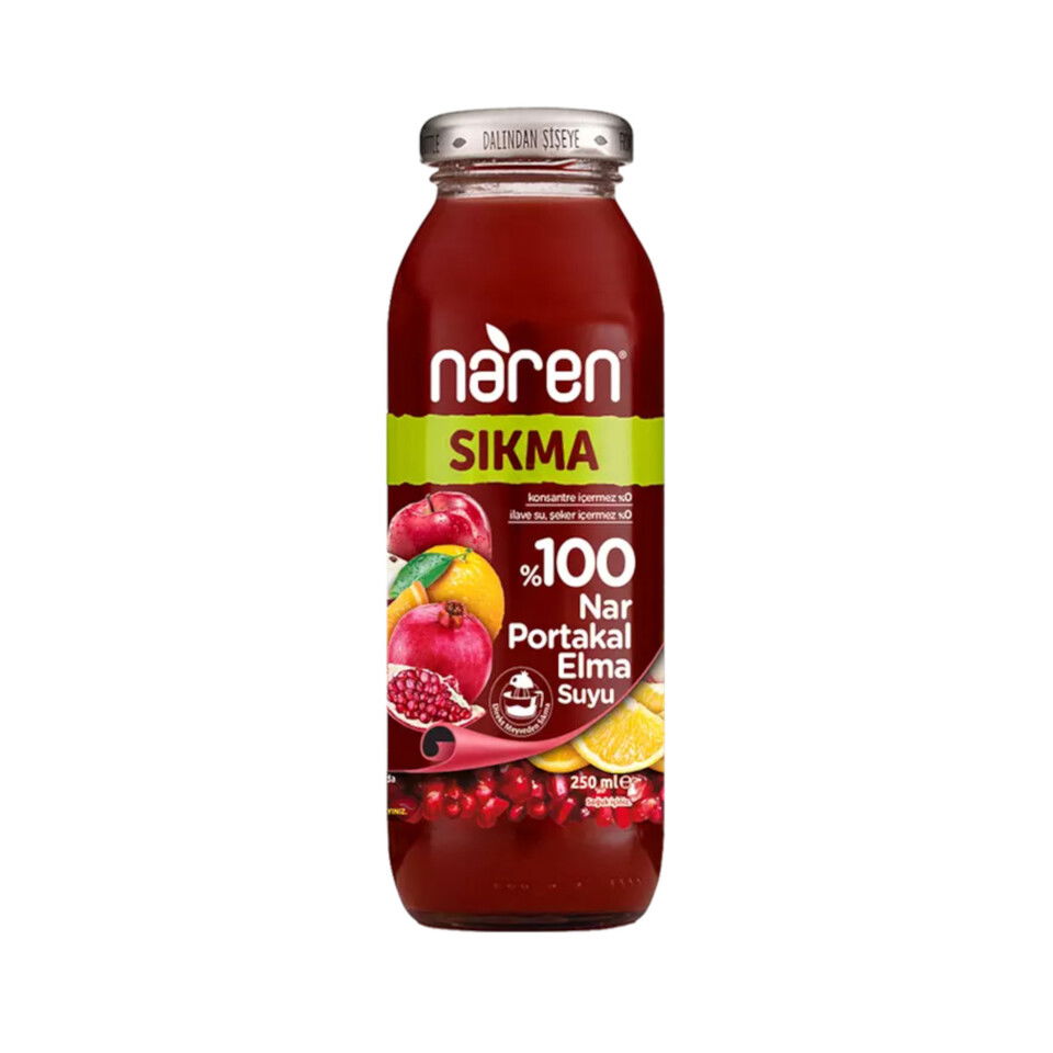 NAREN MEYVE SU 250 ML- SIKMA ELMA