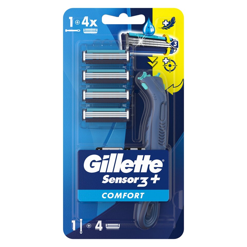 GILLETTE SENSOR 3 MAKİNE+4 BIÇAK