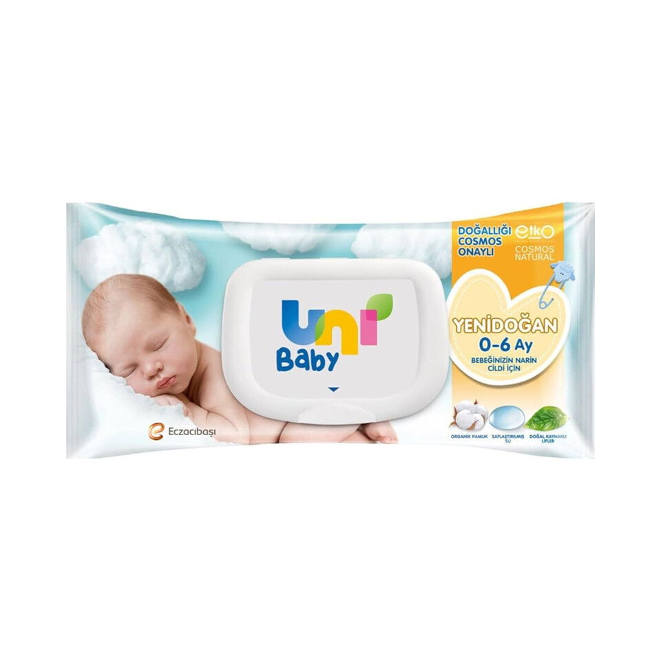 UNI BABY ISLAK HAVLU 40'LI-YENİDOĞAN