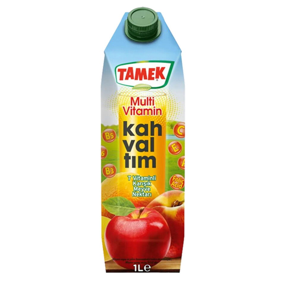 TAMEK MEYVE SU 1 LT- MULTİ VİTAMİN KAHVALTIM
