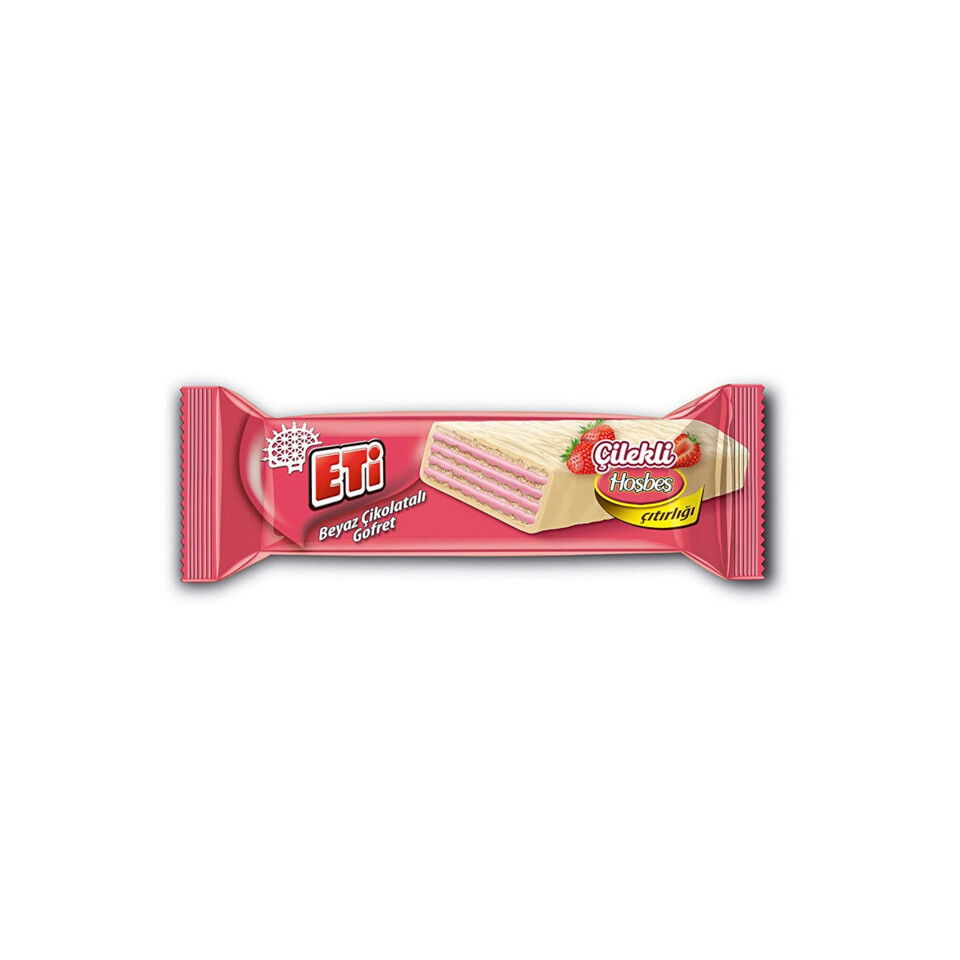 ETİ GOFRET 29 GR- ÇİLEK&BEYAZ ÇİKOLATA